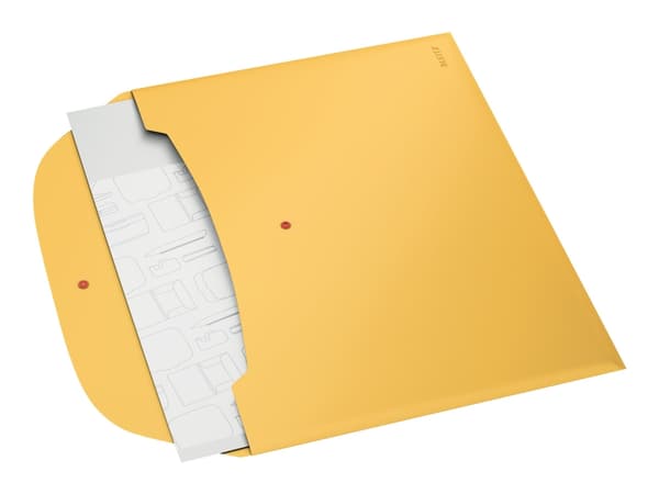 Leitz Cosy Privacy - Dokumentplånbok - 2 utrymmen - för A4 (210 x 297 mm) - kapacitet: 50 ark - varmt gul