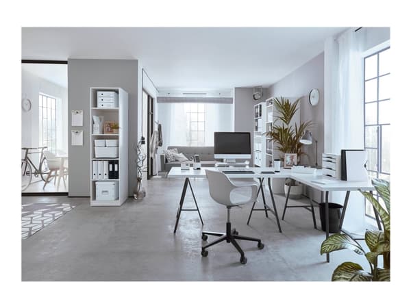 Leitz WOW - Visningsbok - 20 utrymmen - ryggbredd: 13 mm - för A4 (210 x 297 mm) - kapacitet: 40 ark - vit
