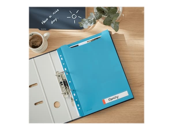 Leitz Cosy Privacy - Mappelomme - kan utvides - for A4 (210 x 297 mm) - kapasitet: 150 ark - rolig blått