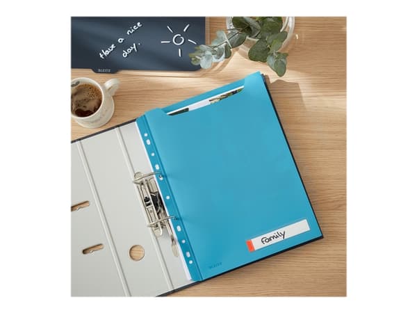 Leitz Cosy Privacy - Mappelomme - kan utvides - for A4 (210 x 297 mm) - kapasitet: 150 ark - rolig blått