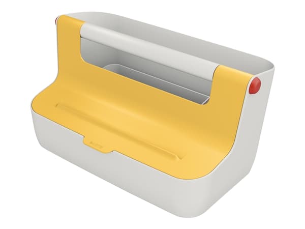 Leitz Cosy - Skrivebordsordner: 21.4 x 19.6 x 36.7 cm - ABS-plast - varm gulfarge