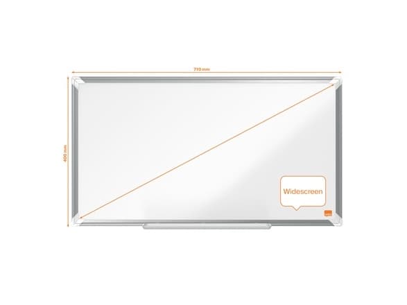 Nobo Premium Plus, 696 x 386 mm, Emalje, Fiksert, Magnetisk
