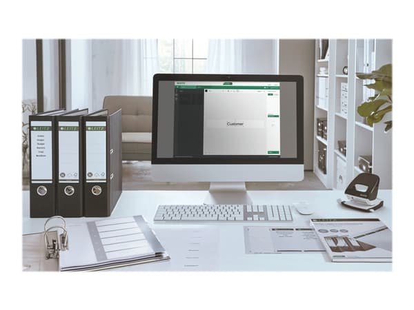 Leitz WOW Extra Wide - Inndeler - 10 deler - fortrykt: 1-10 - for A4 (210 x 297 mm) - svart, hvit