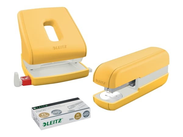 Leitz Cosy - Häftapparat - 30 ark / 3 mm - 24/6, 26/6 - plast, metall - varmt gul