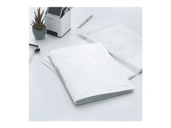 Leitz WOW - Displaybok - 40 rom - bokryggbredde: 16 mm - for A4 (210 x 297 mm) - kapasitet: 80 ark - hvit