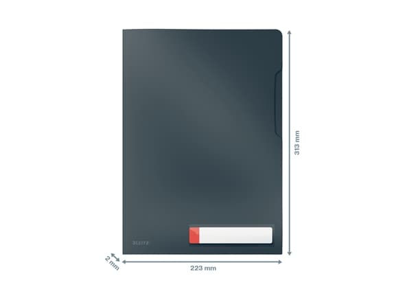 Omslag Leitz Cosy A4 PP grå - (12 x 3 stk.)