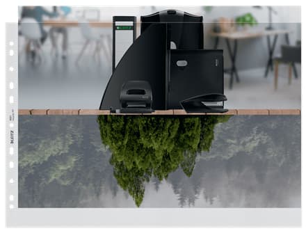 Lomme Leitz Recycle 100my A3 liggende PP - (25 stk.)
