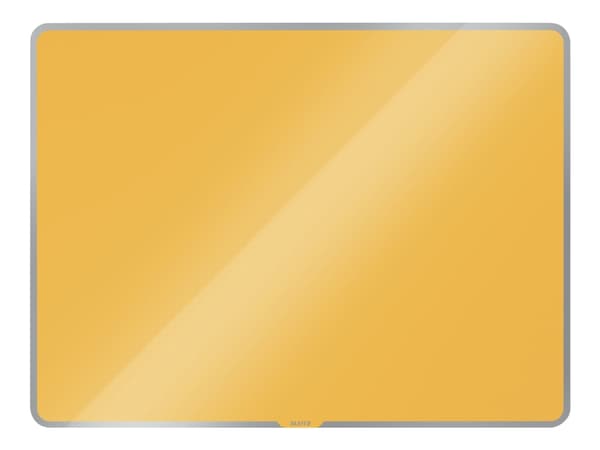Leitz Cosy - Whiteboard-tavla - väggmonterbar - 800 x 600 mm - tempererat glas - magnetisk - varmt gul