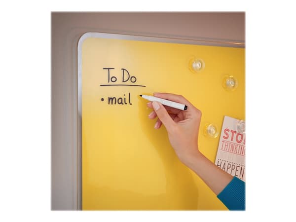 Leitz Cosy - Whiteboard-tavla - väggmonterbar - 800 x 600 mm - tempererat glas - magnetisk - varmt gul