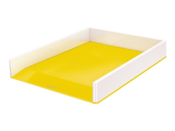 Leitz WOW Dual Colour - Brevbakke - for ANSI A (Letter) (216 x 279 mm), A4 (210 x 297 mm), C4 (229 x 324 mm), Folio (216 x 330 mm) - gul