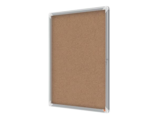 Nobo - Innbygd oppslagstavle - veggmonterbar - 1000 x 752 mm - 9 x A4 - kork - ikke-magnetisk - kork - sølvramme