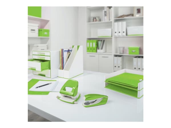Leitz WOW - Urklippsmapp - för A4 (210 x 297 mm) - kapacitet: 75 ark - grön