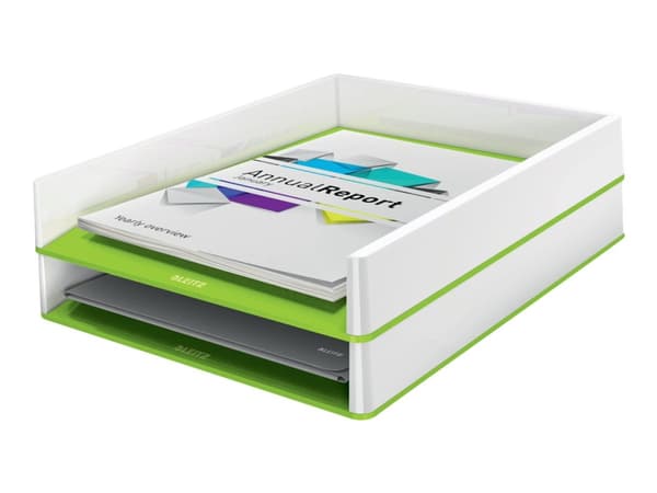 Leitz 53611054, Polystyreeni (PS), Vihreä, Valkoinen, A4, 267 mm, 49 mm, 336 mm