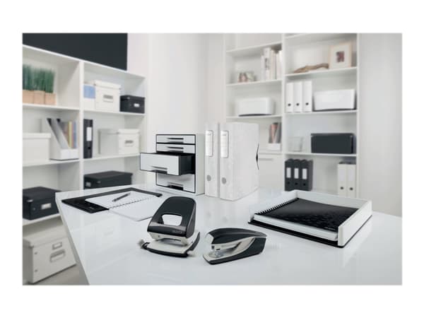Leitz WOW 5008 - Rei'ityslenkki - 30 arkkia / 3 mm - muovi, metalli - musta