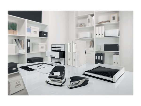 Leitz WOW 5008 - Rei'ityslenkki - 30 arkkia / 3 mm - muovi, metalli - musta