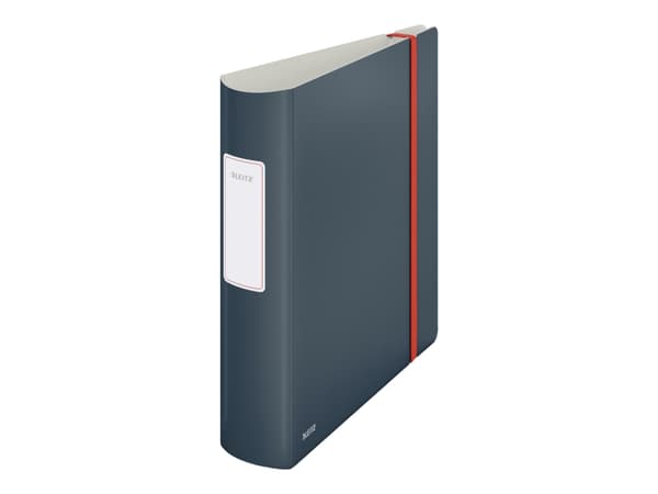 Leitz 180° Active Cozy - Spakbågesfil - ryggbredd: 82 mm - för A4 (210 x 297 mm) - kapacitet: 500 ark - sammetsgrå