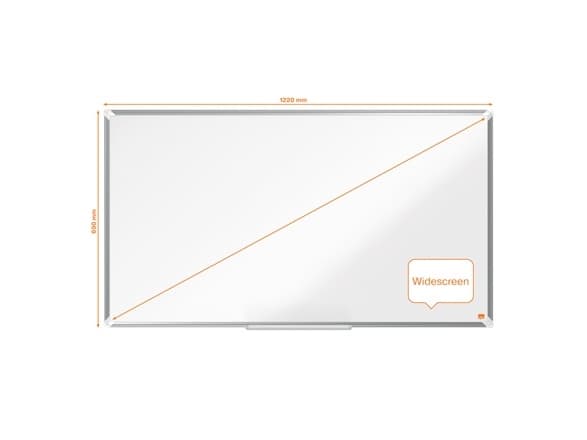 Nobo Premium Plus, 1204 x 673 mm, Stål, Fiksert, Magnetisk