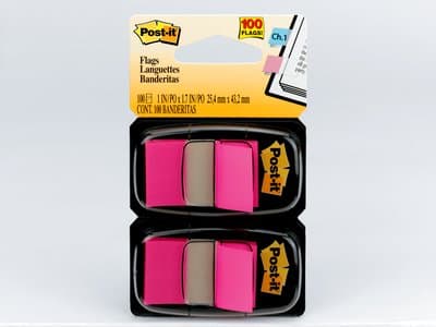 Post-It 7100134785, Rektangel, Rosa, Papir, 23,8 mm, 43,2 mm, 50 ark