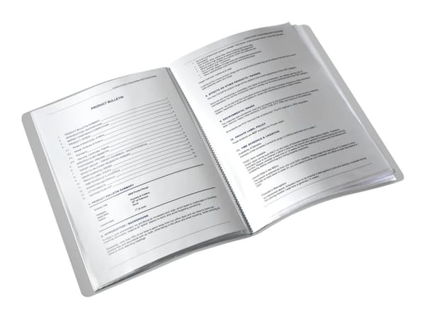 Leitz Style - Displaybok - 20 rom - for A4 - kapasitet: 40 ark - rubinrød