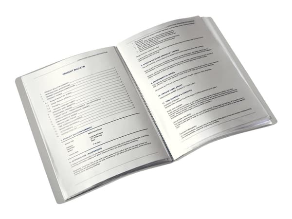 Leitz Style - Displaybok - 20 rom - for A4 - kapasitet: 40 ark - rubinrød