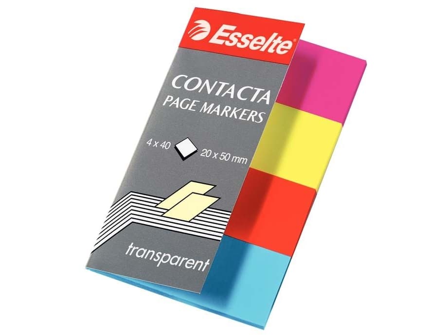 Esselte self-adhesive indexes. transparent Contact (83017)