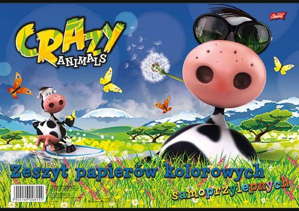 St. Majewski Notebook, colored, self-adhesive paper, B4 format, 8 sheets, UNIPAP