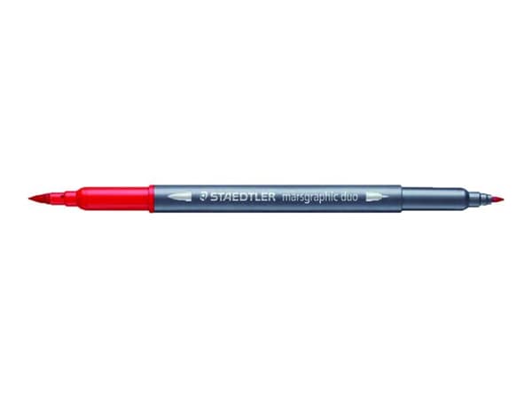 STAEDTLER 3187 - Twin-tip-markør - permanent - assorterte neonfarger - 3 mm / 0.5 mm - fin / ultrafin (en pakke 36)
