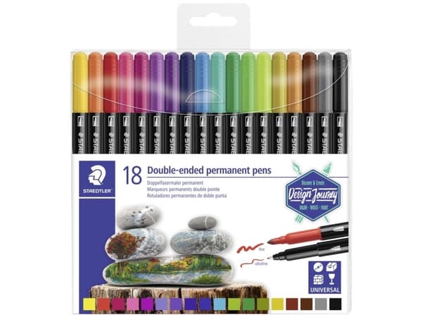Staedtler 3187, Monivärinen, Monivärinen, 3 mm, 18 kpl, Kupla