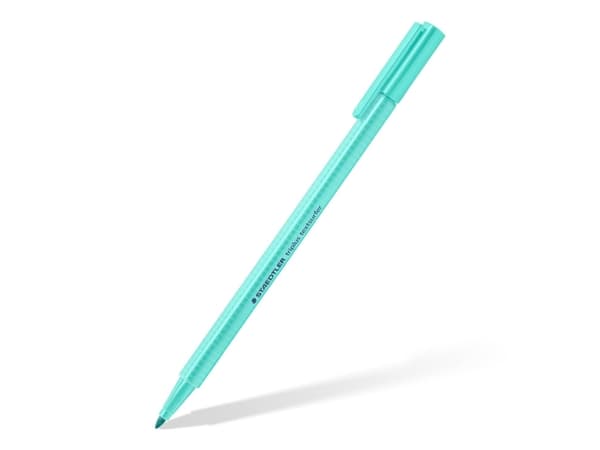 Staedtler 362 C, 6 stykker, Limefarget, Mint, Fersken, Rosa, Fiolett, Gult, Projektil spiss, 1 mm, 4 mm, Vann-basert blekk