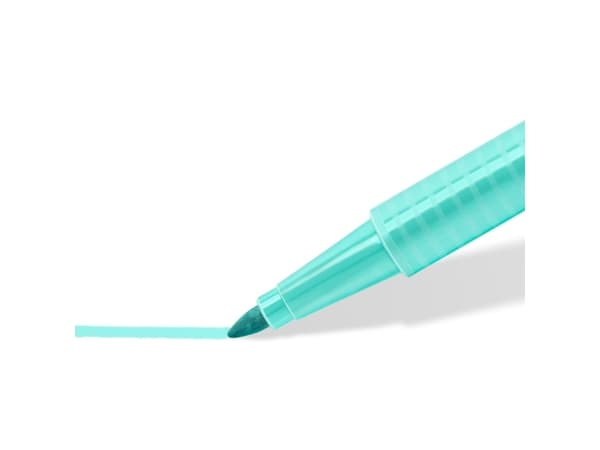 Staedtler 362 C, 6 stykker, Limefarget, Mint, Fersken, Rosa, Fiolett, Gult, Projektil spiss, 1 mm, 4 mm, Vann-basert blekk