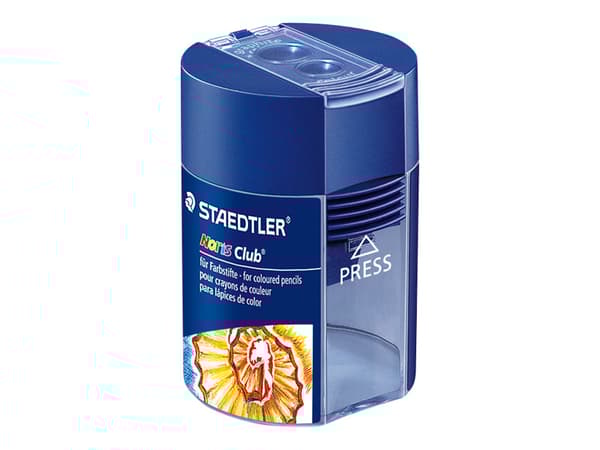 STAEDTLER Noris Club - Blyantspisser med beholder - 2 hull - metall, polystyren