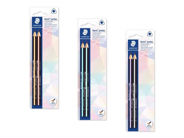 STAEDTLER 119 - 2B - Flerfarget - Trekantet - Grafisk tegning - 4 mm - 2 stk(er) ( 119 BK2 PA )