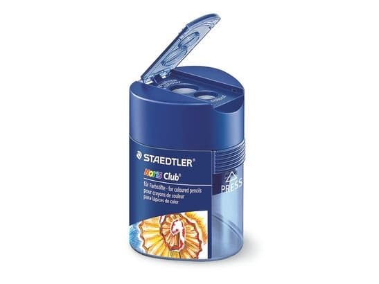 STAEDTLER Noris Club - Blyantspisser med beholder - 2 hull - metall, polystyren
