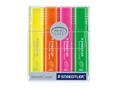 STAEDTLER Textsurfer classic 364 - Markeringspenn - assorterte farger - fargeblekk - 1-5 mm (en pakke 4)
