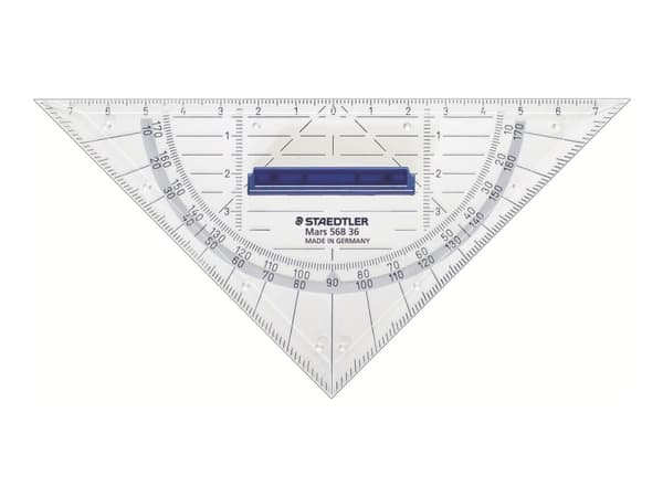 STAEDTLER Mars - Trekant - 16 cm - 45°, 45° - gjennomsiktig - polystyren