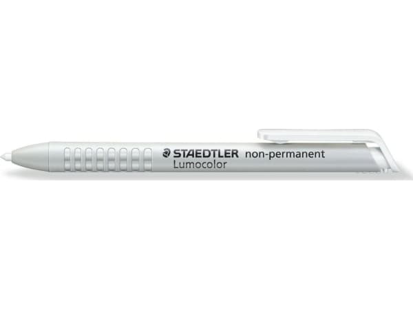 STAEDTLER Lumocolor omnichrom - Markør - ikke-permanent - hvit - 3 mm - retraktil