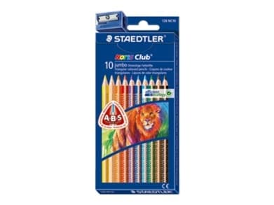 Färgpenna Staedtler Noris Club Jumbo ass. färger 4 mm (10 st.)