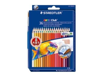 STAEDTLER Noris Club aquarell - Fargeblyant - assorterte farger (en pakke 36)