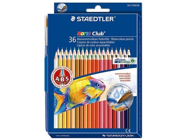 STAEDTLER Noris Club aquarell - Fargeblyant - assorterte farger (en pakke 36)