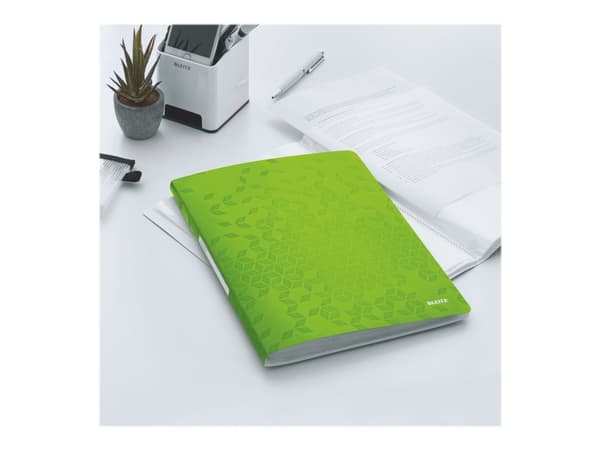 Leitz WOW - Displaybok - 20 rom - bokryggbredde: 13 mm - for A4 (210 x 297 mm) - kapasitet: 40 ark - grønn