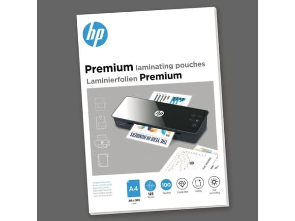 HP 9124, Transparent, Glansigt, DIN A4, 216 mm x 303 mm, Termal, 0,08 mm, 244 mm