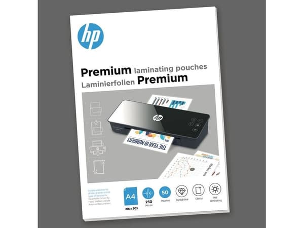 HP 9125, Transparent, Glansigt, DIN A4, 216 mm x 303 mm, Termal, 0,25 mm, 220 mm