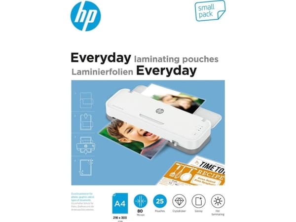 HP 9153, Gjennomsiktig, DIN A4, 216 mm x 303 mm, Termisk, 0,08 mm, 245 mm, 345 mm