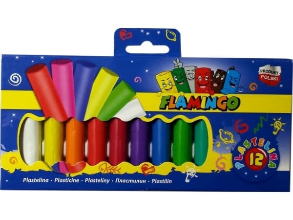 PLASTICINE FLAMINGO 12COL.PL12 299120