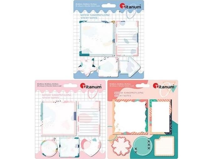 Titanum Adhesive notes mix 5 pcs.