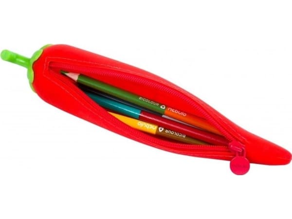 Nebulo pencil case NEBULO chili-shaped silicone pencil case