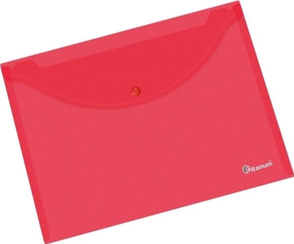 Titanum Envelope folder A4 transparent red