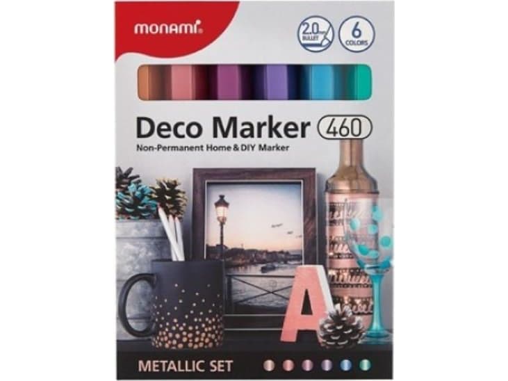Astra Marker Deco 460, 6 metallic colors, Monai