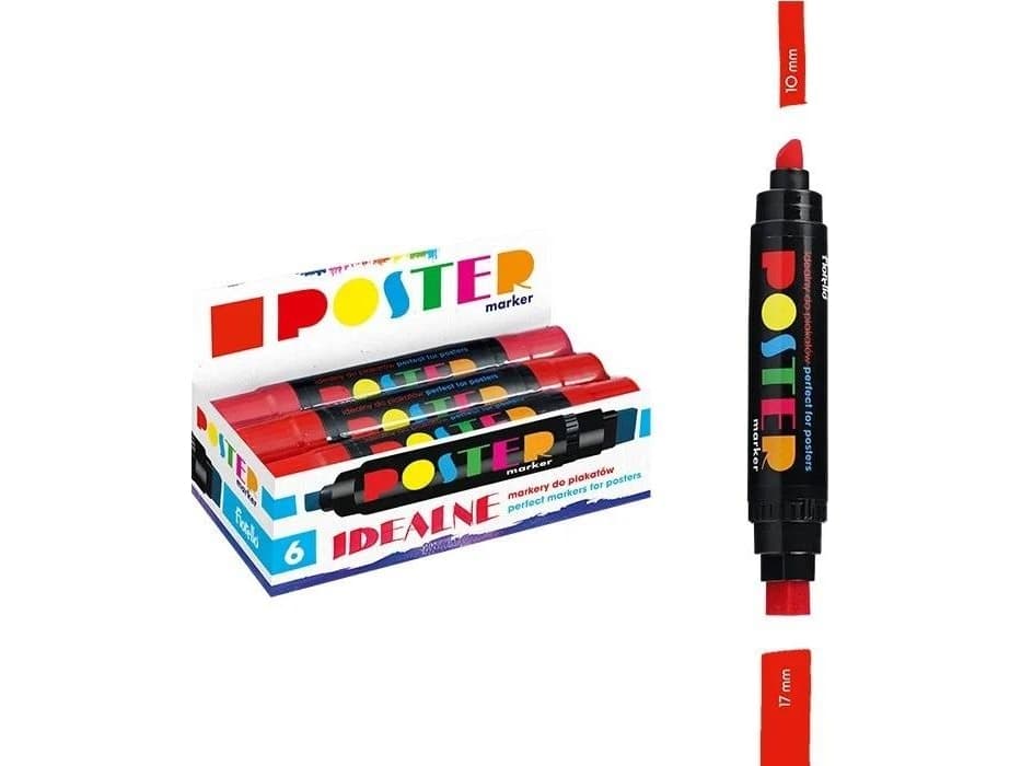Grand Marker Poster GR-1712 red (6 pcs) GRAND