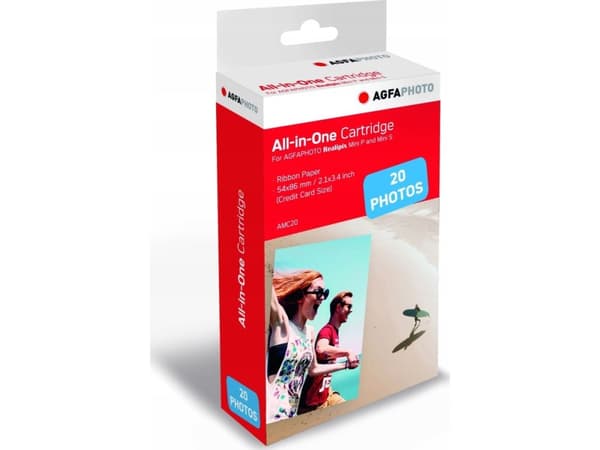 AgfaPhoto Cartridge - 53 x 86 mm 20 ark fotokort